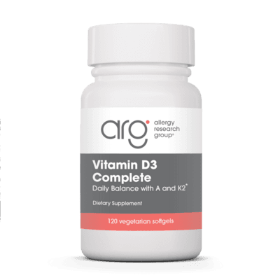 Vitamin D3 Complete Daily Balance with A and K2 (120 Softgels)
