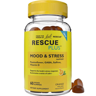 Rescue Plus® Mood & Stress Support Gummy, Orange (60 gummies)