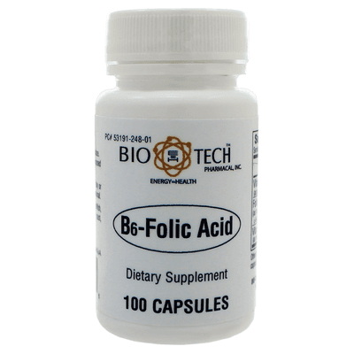 B-6 Folic Acid (100 capsules)