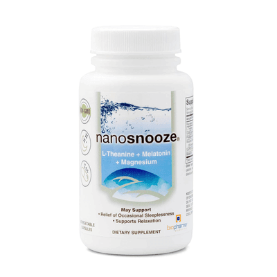 Nanosnooze - Melatonin + Magnesium + L-Theanine (60 capsules)