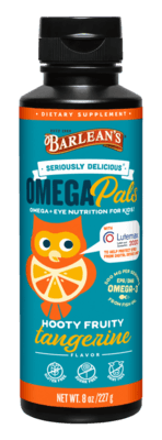 Seriously Delicious Omega Pals Hooty Fruity Tangerine Fish Oil + Eye Nutrition (227 Grams)