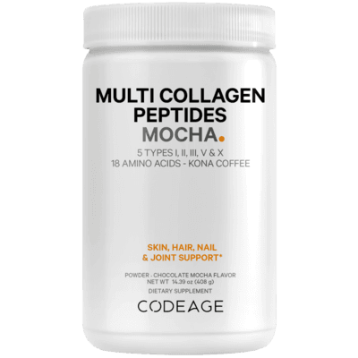 Multi Collagen Peptide Powder Mocha Chocolate Mocha (408 Grams)