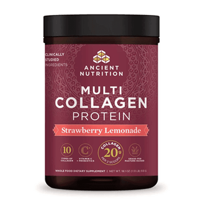 Multi Collagen Protein, Strawberry Lemonade (513 Grams)