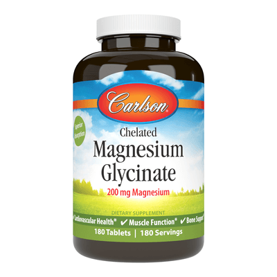 Chelated Magnesium Glycinate (180 tablets)