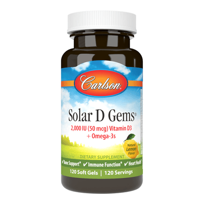 Solar D Gems 2000IU (120 Softgels)