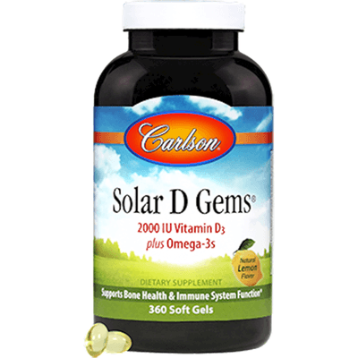 Solar D Gems 2000IU (360 Softgels)