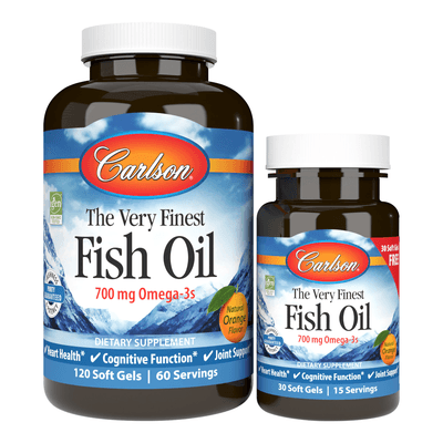 The Very Finest Fish Oil Orange (120 Softgels)