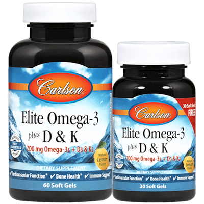 Elite Omega 3 + D3 & K (90 Softgels)