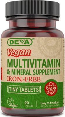 Vegan Tiny Tablets Multivitamin (Iron-Free) (90 tablets)