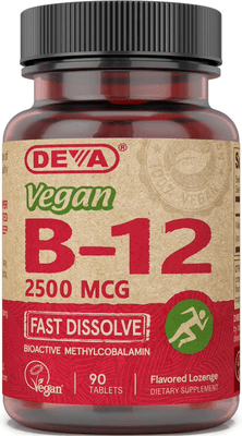 Vegan Vitamin B-12 (Fast Dissolve) - 2500mcg (90 tablets)