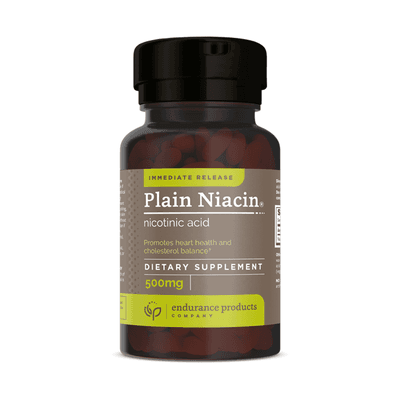 Immediate Release Plain Niacin (Nicotinic Acid) 500mg (100 tablets)