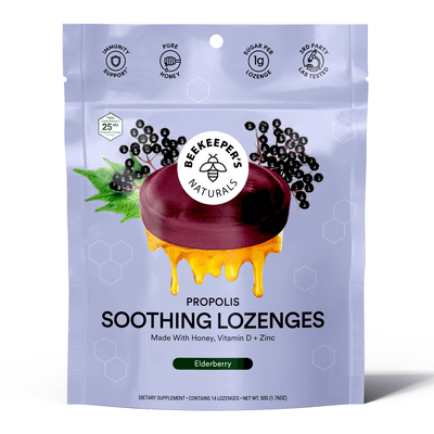 B. Soothed Elderberry Lozenges (14 Lozenges)