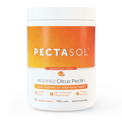 PectaSol-C Modified Citrus Pectin Chewable Tablets - Tangerine Flavor (120 tablets)