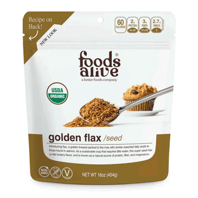 Organic Golden Flax Seed (454 Grams)