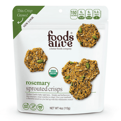 Rosemary Sprouted Crisps Organic (113 Grams)