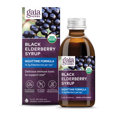 Black Elderberry NightTime Syrup (160 Milliliters)