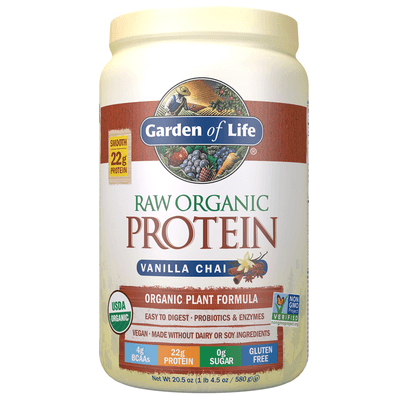 Raw Organic Protein Powder Vanilla Spiced Chai (580 Grams)