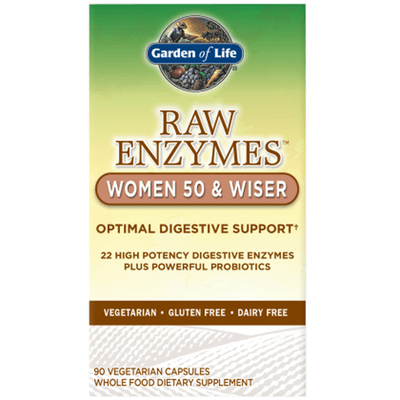 RAW Enzymes Women 50 and Wiser (90 capsules)