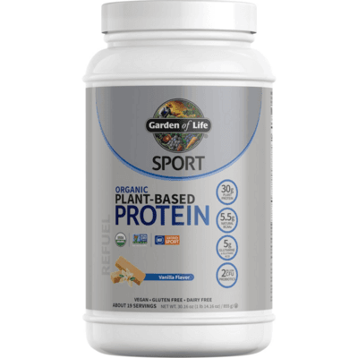 SPORT Organic Plant-Based Protein, Vanilla (855 Grams)