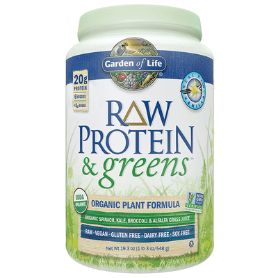 Raw Protein and Greens Vanilla Powder (548 Grams)
