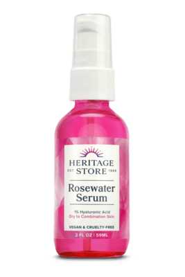 Rosewater Serum with 1% HA Drops (2 ounces)