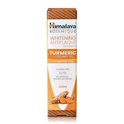Whitening Antiplaque Turmeric + Coconut Oil Toothpaste (4 Ounces)