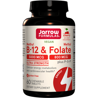 Methyl B-12 & Methyl Folate Cherry (60 Chewables)