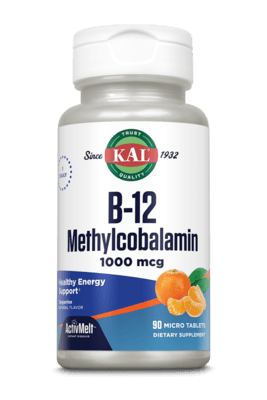 B-12 Methyl 1,000 mcg Tangerine (90 tablets)