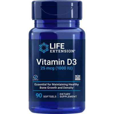 Vitamin D3 1,000IU (90 Softgels)