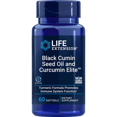 Black Cumin Seed Oil and Curcumin Elite™ Turmeric Extract (60 Softgels)