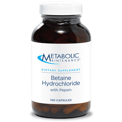 Betaine HCL w/Pepsin (100 capsules)