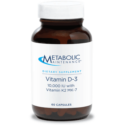 Vitamin D-3 [10,000 IU] with Vitamin K2 (60 capsules)