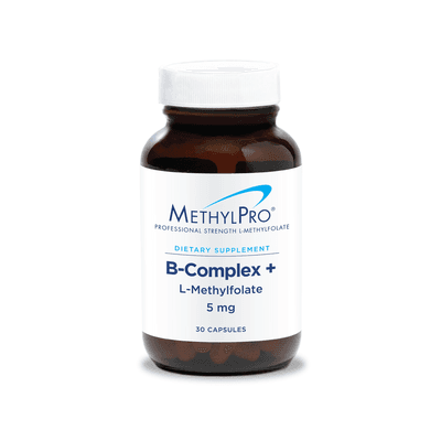 B-Complex + 5 mg L-Methylfolate (30 capsules)