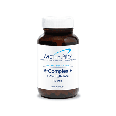 B-Complex + 15 mg L-Methylfolate (30 capsules)
