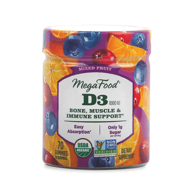 D3 Wellness 1000 IU Gummies, Mixed Fruit (70 Gummies)