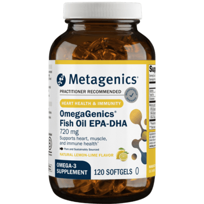 OmegaGenics® EPA-DHA 720 Fish Oil (120 Softgel Capsules)