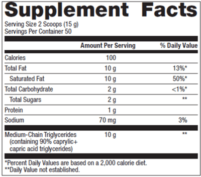 MCT Powder (California Only) (750 Grams)