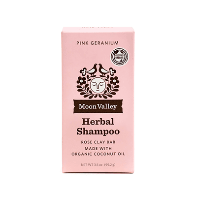 Herbal Shampoo Bar - Pink Geranium (4 Ounces)