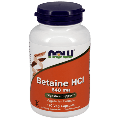 Betaine HCl 648mg (120 capsules)