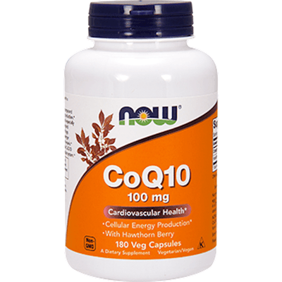 CoQ10 100mg with Hawthorn Berry Veg Capsules (180 capsules)