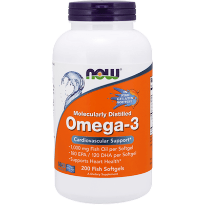 Omega-3 Molecularly Distilled (200 Softgels)