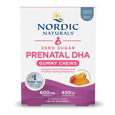 Zero Sugar Prenatal DHA Gummy Chews (27 Gummies)