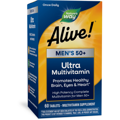 Alive! Once Daily Mens 50+ Multi (Ultra Potency) (60 tablets)