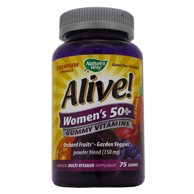 Alive Womens 50+ Premium Gummy Multi-Vitamin (75 Gummies)