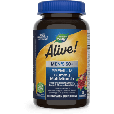 Alive Mens 50+ Premium Gummy Multi-Vitamin (75 Gummies)