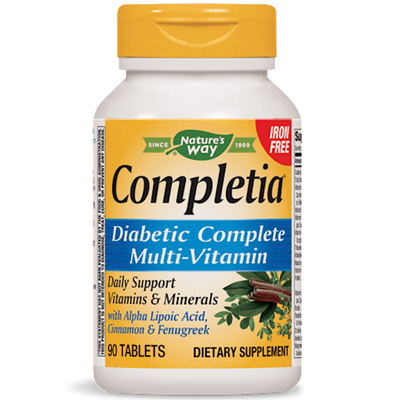 Completia® Diabetic Multi-Vitamin (iron-free) (90 tablets)
