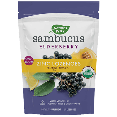 Sambucus Zinc Honey Lemon (24 Lozenges)