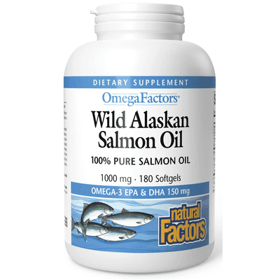 Wild Alaskan Salmon Oil 1000mg (180 Softgels)