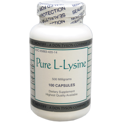 Pure L-Lysine 500mg (100 capsules)