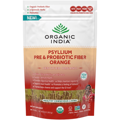 Psyllium Pre & Probiotic Fiber Orange (283.5 Grams)